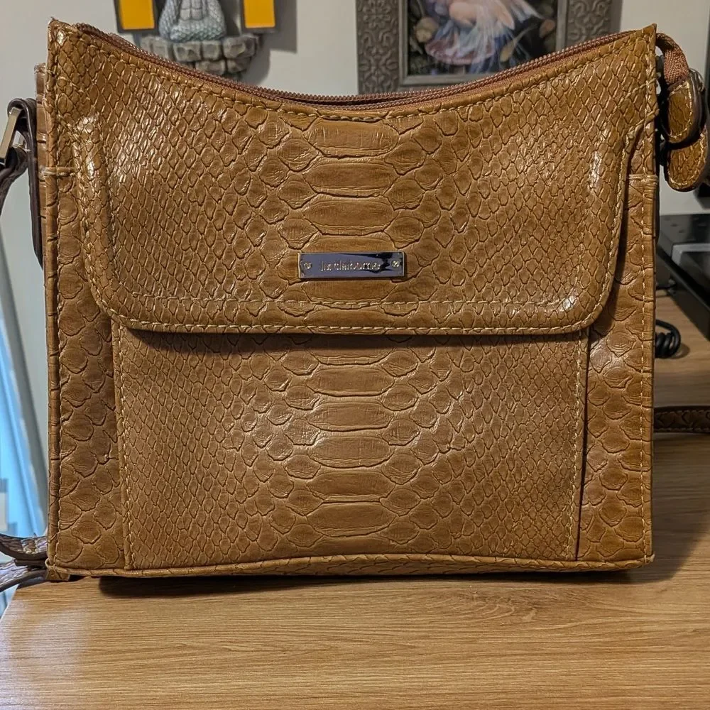 Liz Claiborne Brown Purse Women's Bag All Year Adjustable Strap